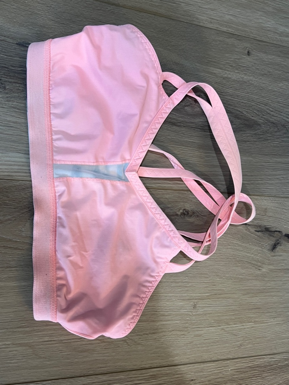 Lululemon Camo Waterbound Pink Strappy bra swim top Size 8 - Picture 4 of 5